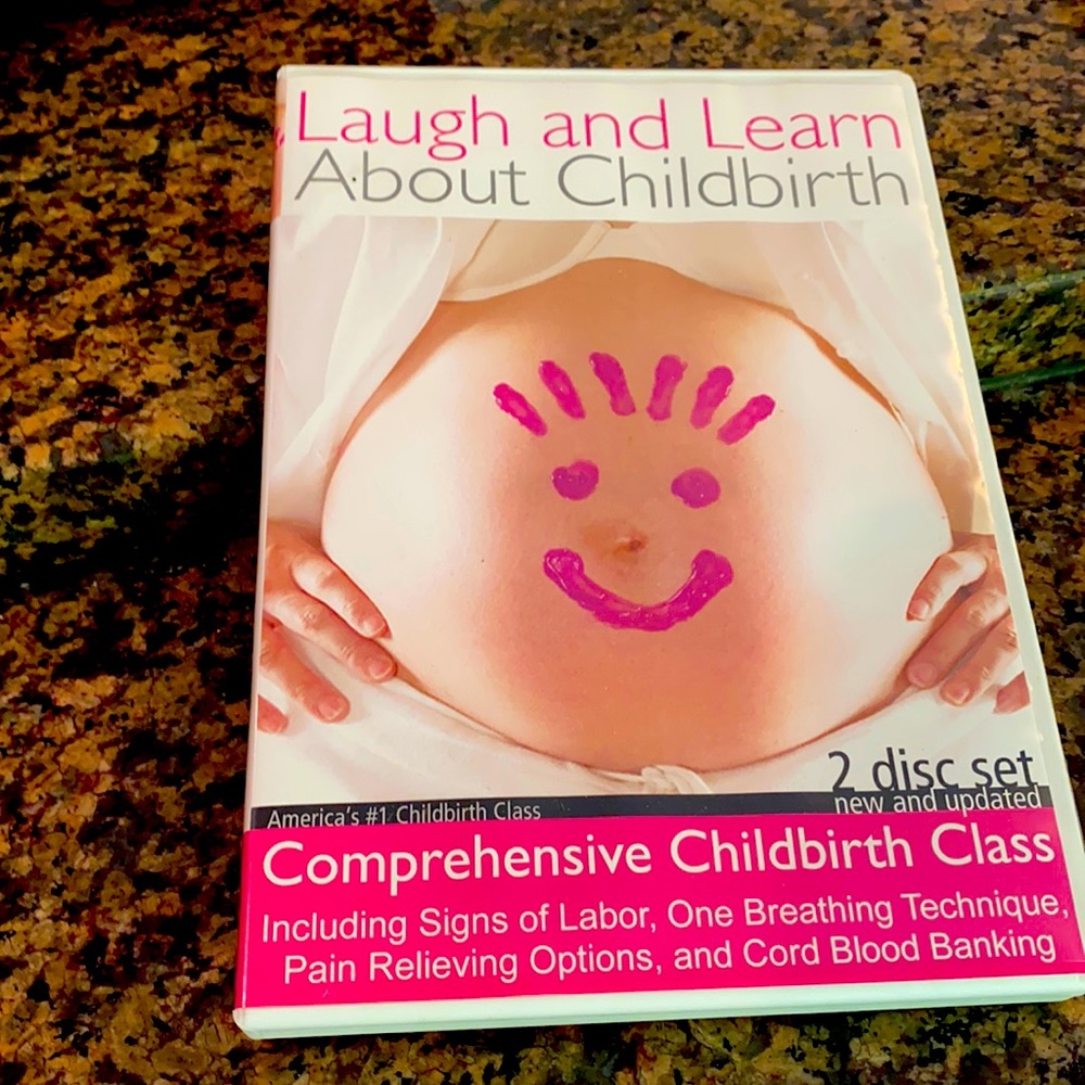 FREE W ANOTHER PURCHASE: NWOT Laugh&learn about Childbirth:2 discsMATERNITY